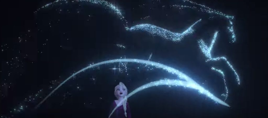 アナと雪の女王2 英語版予告 白馬の水の妖精